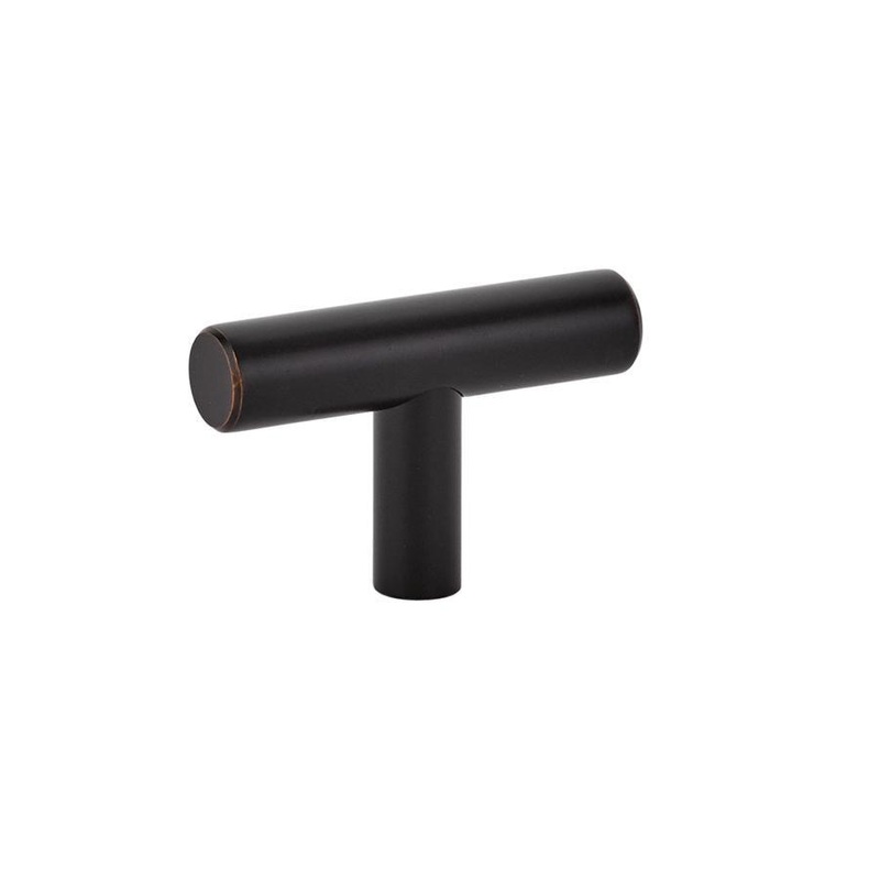 Emtek 86357US10B Bar Knob from the Contemporary collection