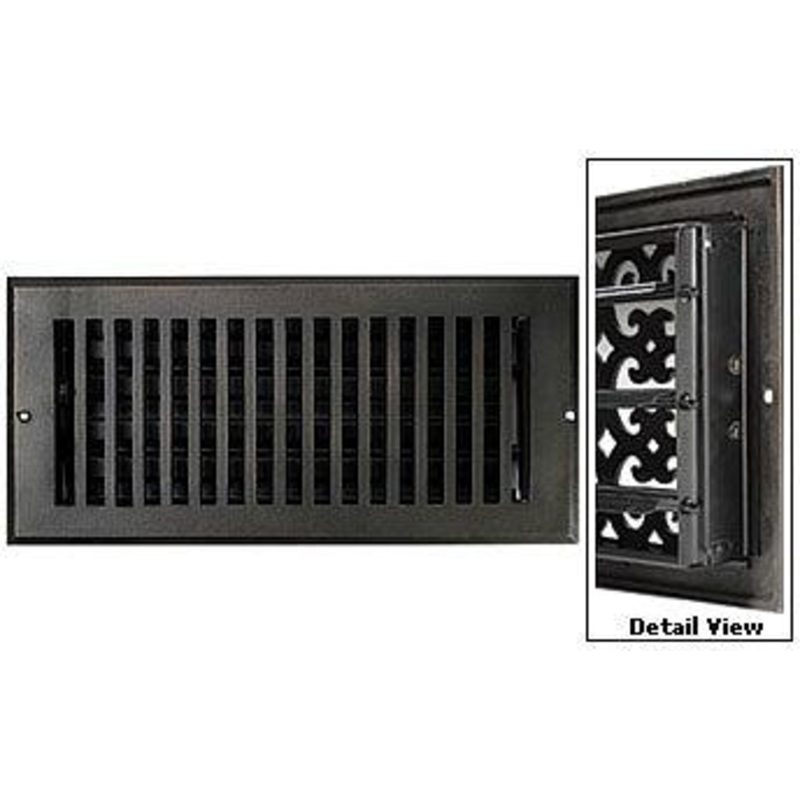 Hamilton Sinkler Decorative Cast Bronze Wall Register – 6x6in. (Bronze Patina) WVF606-BP