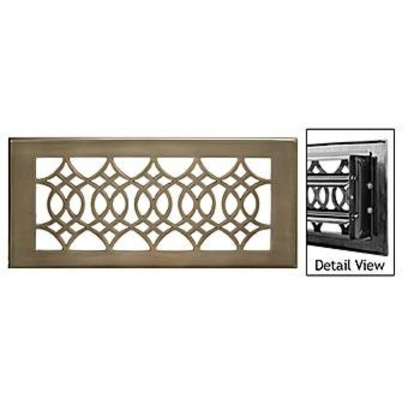 Hamilton Strathmore Wall Register – 12 x 4in. (Antique Brass) SVW412-AB