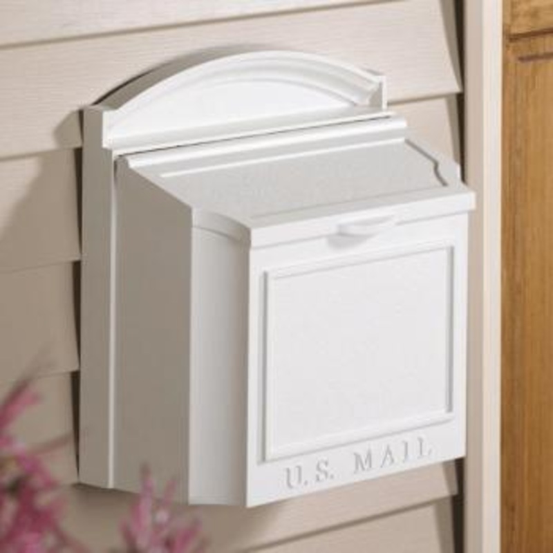 Capitol Wall Mount Mailboxes in White 16139