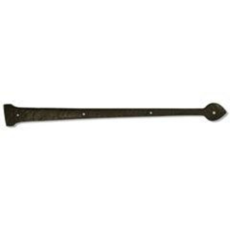 Coastal Bronze 20-125 Bronze Door Decorative Hinge Strap – Spear End – 2 1/2 W x 25 L