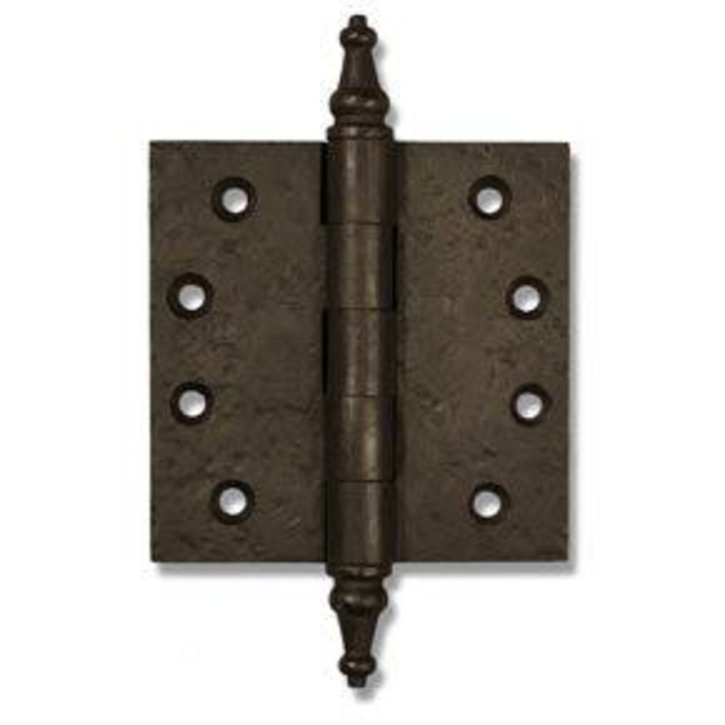 Coastal Bronze 30-402 Heavy Duty Cast Bronze Gate Butt Hinge – Steeple Tip – 4 W x 4 H