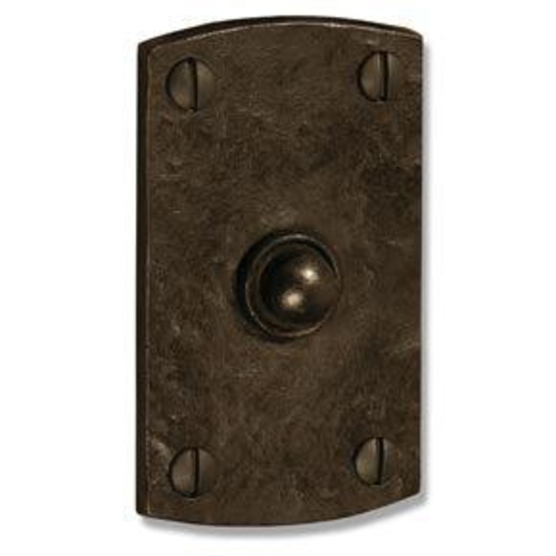 Coastal Bronze 500-65 Solid Bronze Door Bell Button – Arched Plate – 2 x 3 1/2