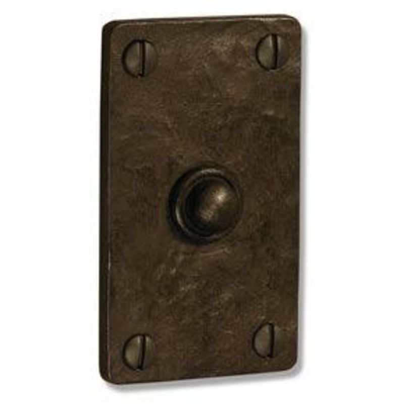 Coastal Bronze 500-68 Solid Bronze Door Bell Button – Square Plate – 2 x 3 1/2