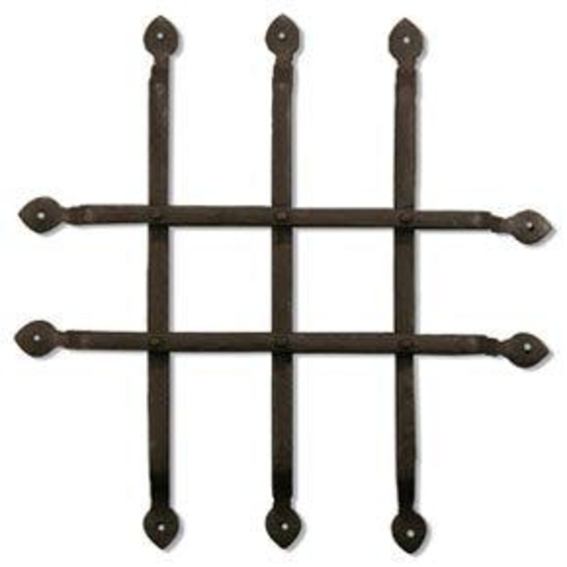 Coastal Bronze 70-100 Bronze Door Speakeasy Grille – 3 x 2 Square Bar – 14 1/4 W x 14 1/4 H