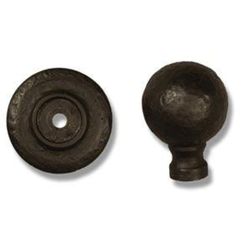 Coastal Bronze 80-800 Solid Bronze Cabinet Knob – Round w/ Back Plate – 1 Dia.