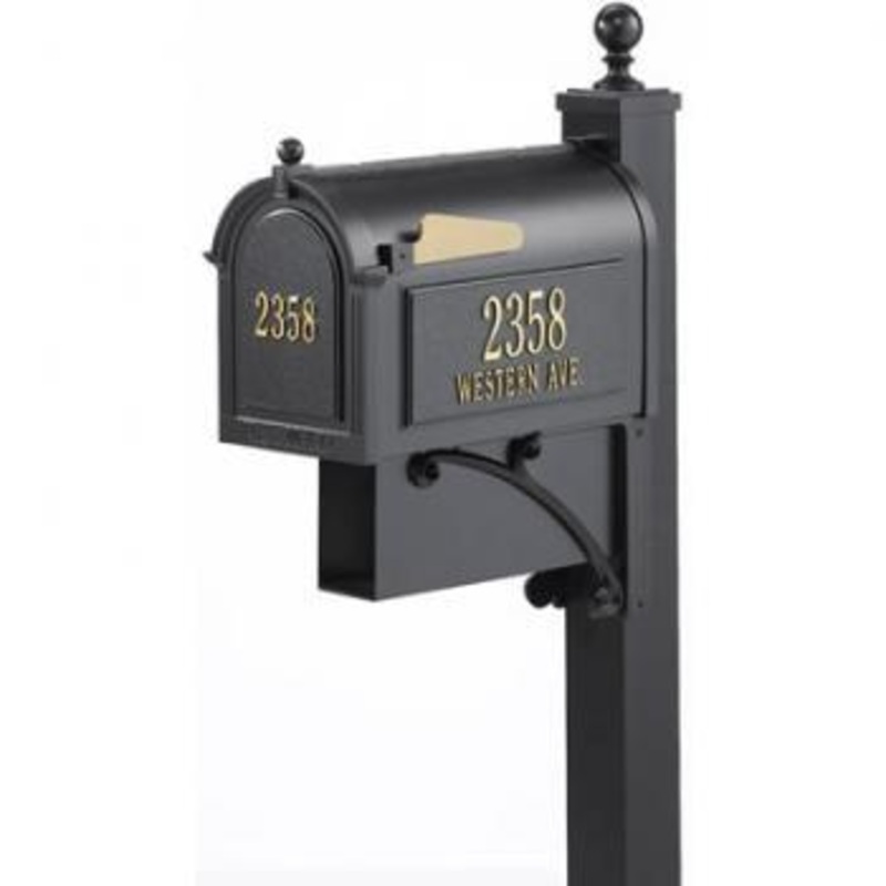 Estate Roadside Mailbox Packages in Black 16298/1424BG/16023