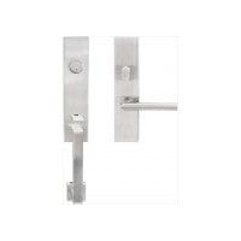 INOX MH Handleset w/Tubular w/Frankfurt Lever Entry, Satin Stainless Steel