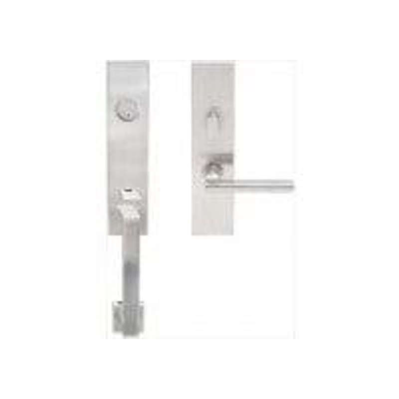 INOX MH Handleset w/Tubular w/Sunrise Lever Entry, Satin Stainless Steel