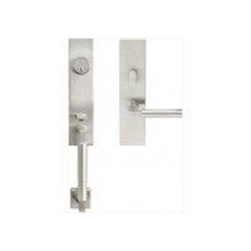 INOX NY Handleset w/Tubular w/Aurora Lever Entry, Satin Stainless Steel