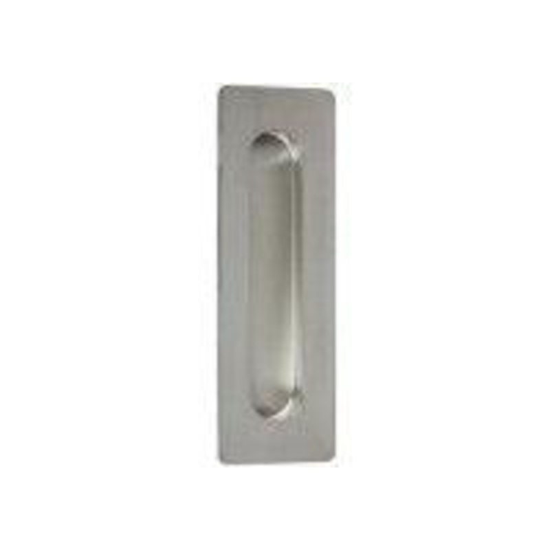 INOX Rectangular Pocket Flush Pull, 2-3/8 Inch Width, Polished Stainless Steel FHIX03-32