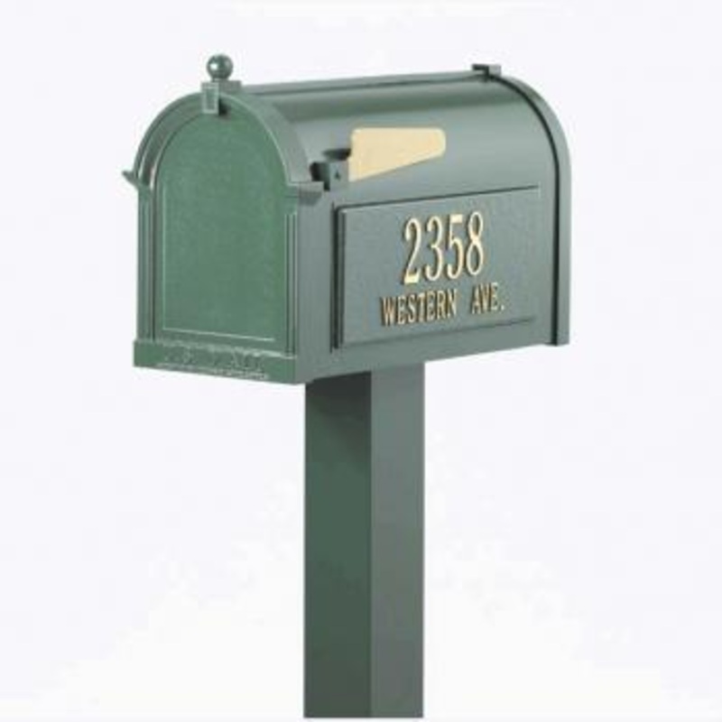 Premium Roadside Mailbox Packages in Green 16326
