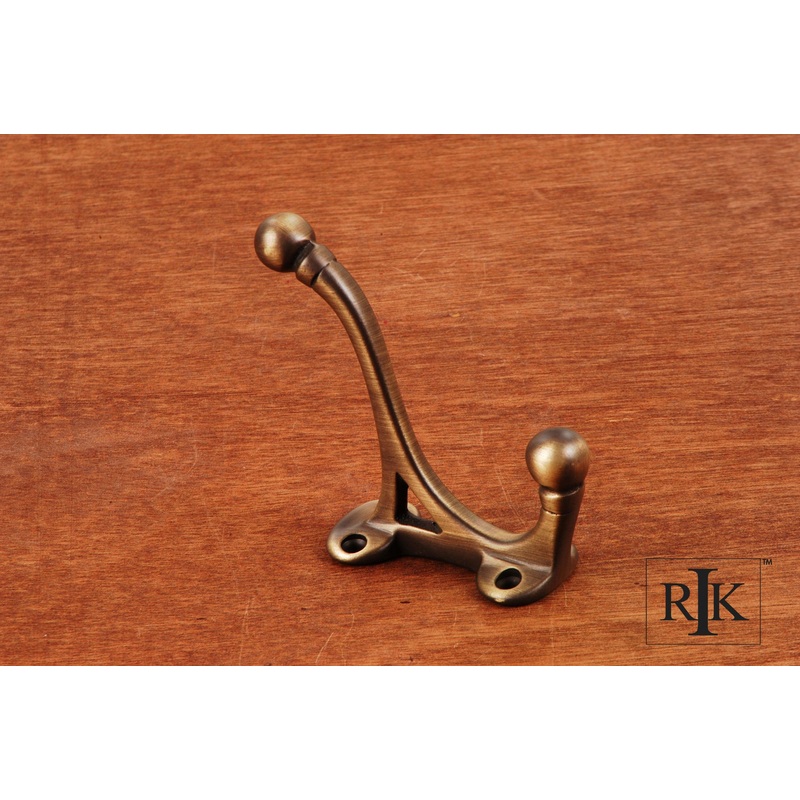 RK International  HK5815 Double Base Coat & Hat Hook
