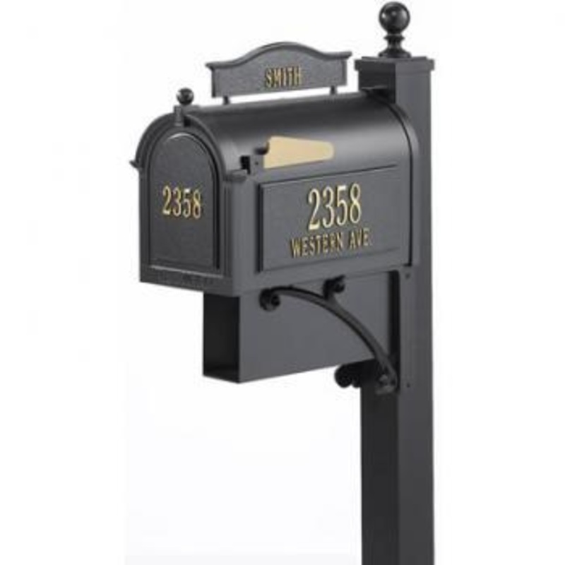 Ultimate Roadside Mailbox Packages in Black 16305/16280