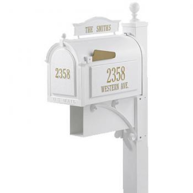 Ultimate Roadside Mailbox Packages in White 16304