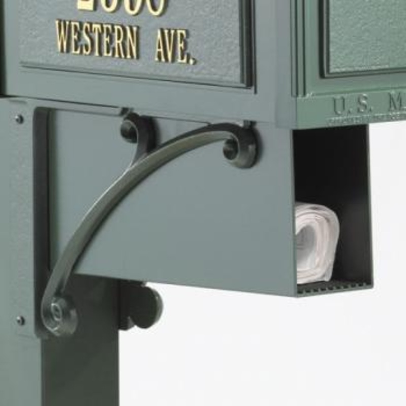 Whitehall Mailbox Newspaper Holder in Green 16061