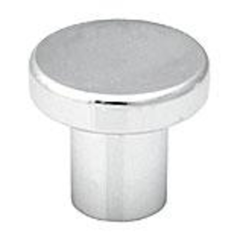 TopEx 1 (25mm) Flat Circular Cabinet Knob (Satin Stainless Steel) TEX-Z20780280067