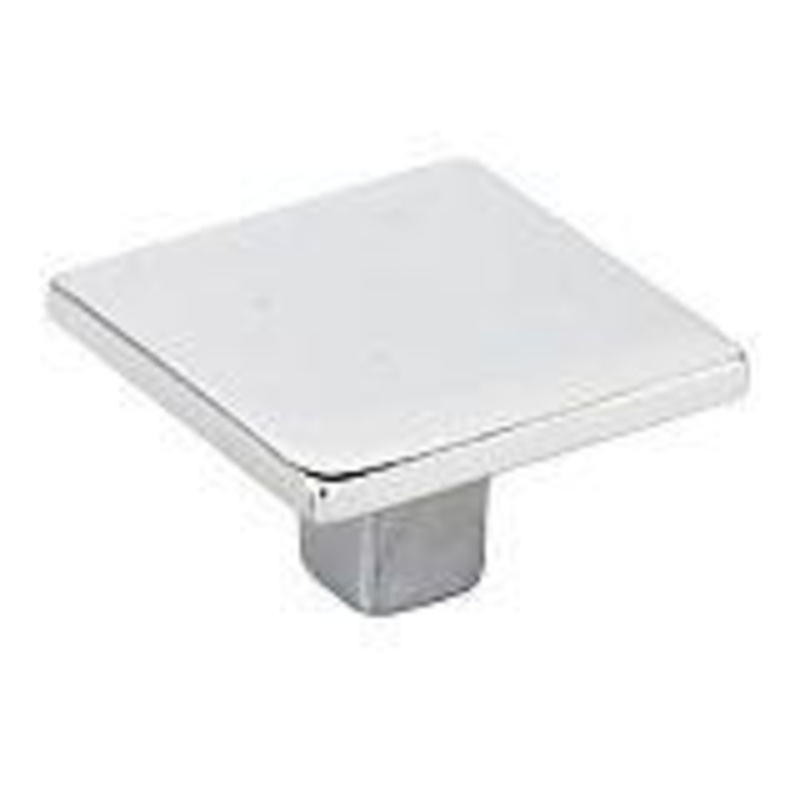 TopEx 1-3/8 (35mm) Small Square Cabinet Knob (Bright Chrome) TEX-1081735C40