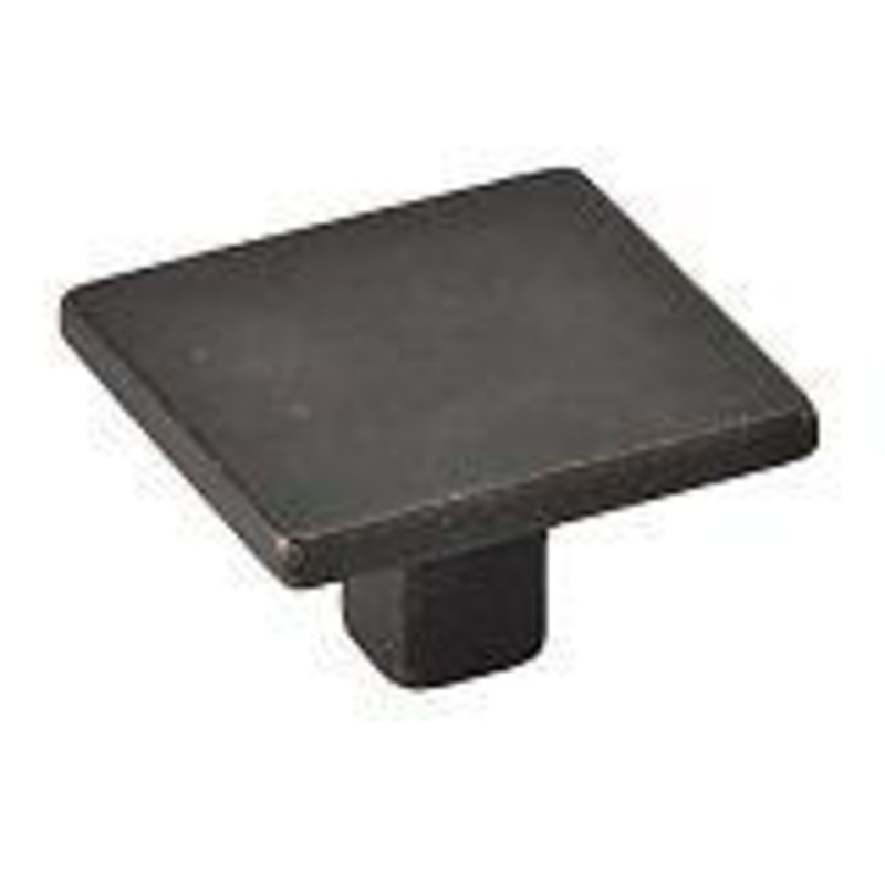 TopEx 1-3/8 (35mm) Small Square Cabinet Knob (Bronze) 1081735C27