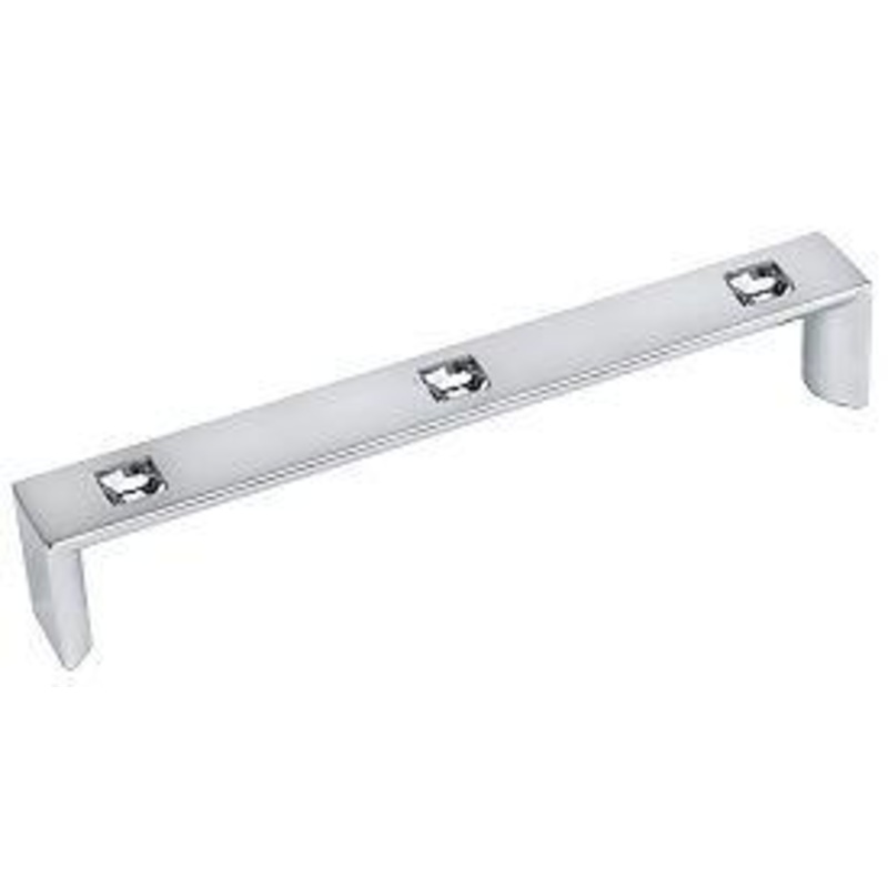 TopEx Crystal 6-5/16 (160mm)c.c. Swarovski Crystal Cabinet Pull (Bright Chrome) M1866A160CRLSWA