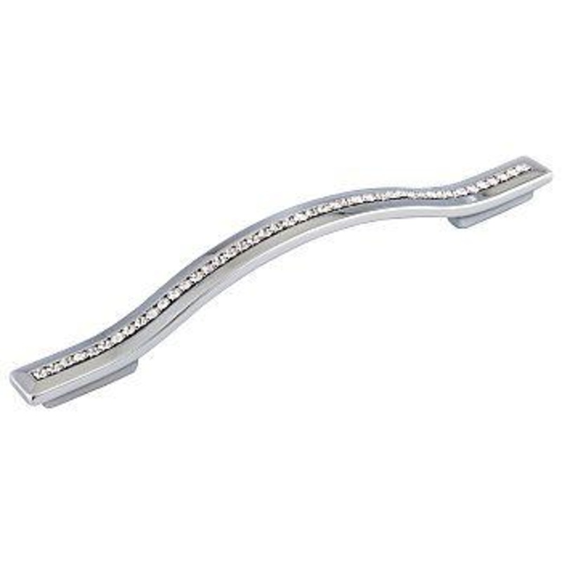 TopEx Crystal Bow 5 (128mm)c.c. and 6-9/32 (160mm)c.c. Cabinet Pull (Bright Chrome) TEX-8-111016012840