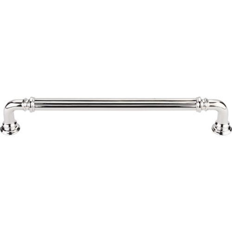 Top Knobs TK324PN Reeded Pull 7 (c-c) – Polished Nickel