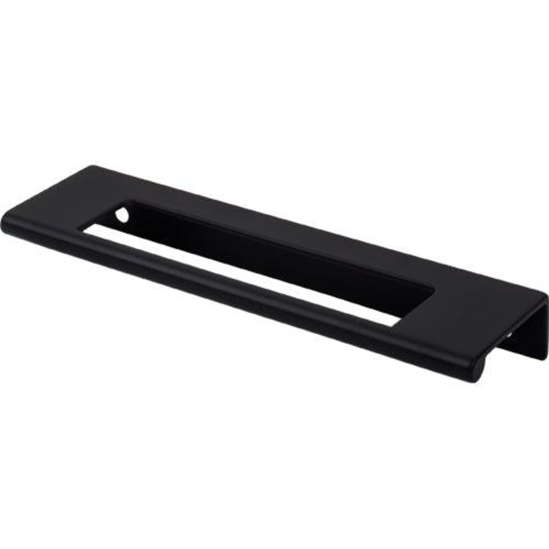 Top Knobs TK521BLK Europa Cut Out Tab Pull 5 (c-c) – Flat Black