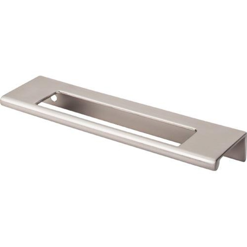 Top Knobs TK521BSN Europa Cut Out Tab Pull 5 (c-c) – Brushed Satin Nickel