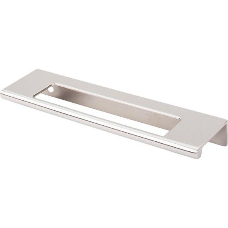 Top Knobs TK521PN Europa Cut Out Tab Pull 5 (c-c) – Polished Nickel
