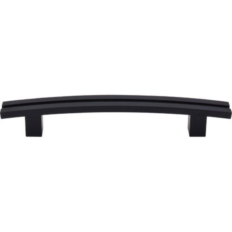 Top Knobs TK81BLK Inset Rail Pull 5 (c-c) – Flat Black