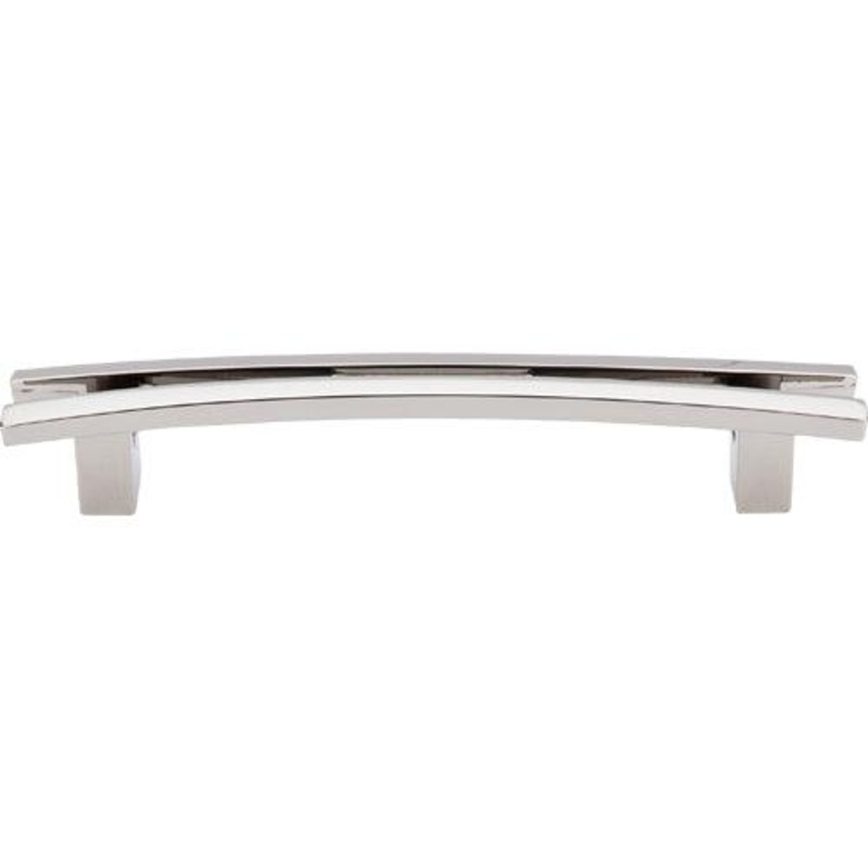 Top Knobs TK86PN Flared Pull 5 (c-c) – Polished Nickel