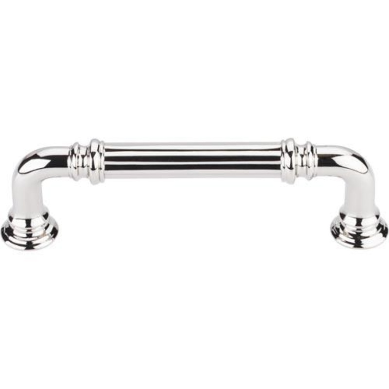 Top Knobs TK322PN Reeded Pull 3 3/4 (c-c) – Polished Nickel