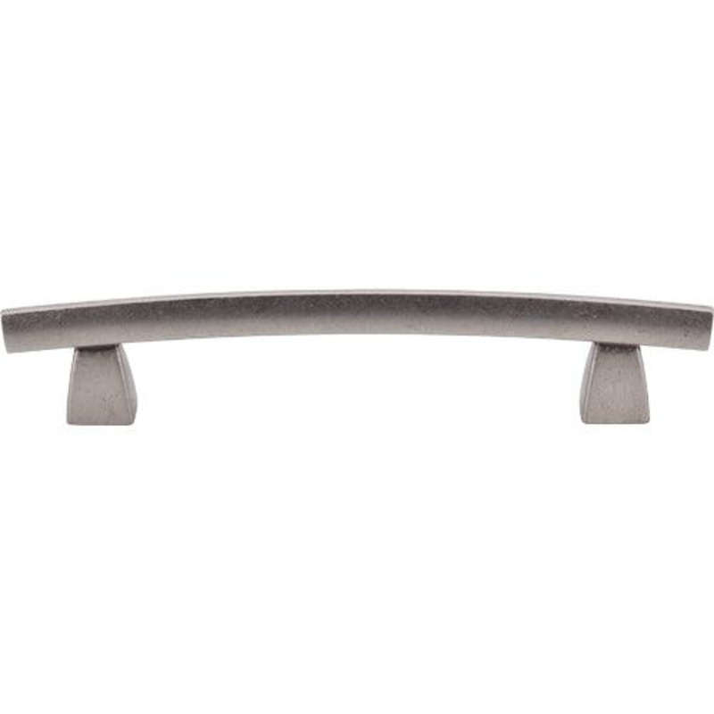 Top Knobs TK4PTA Arched Pull 5 (c-c) – Pewter Antique