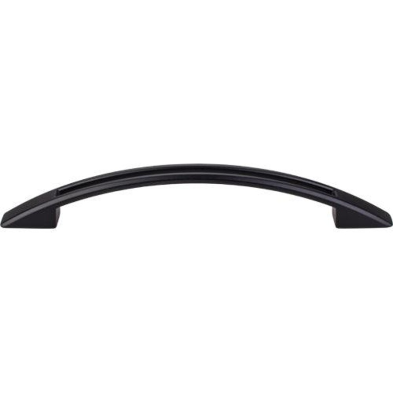 Top Knobs TK619BLK Tango Cut Out Pull 5 1/16 (c-c) – Flat Black