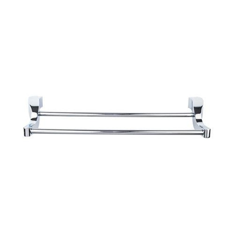 Top Knobs AQ7PC Aqua Bath 18 Double Towel Bar – Polished Chrome