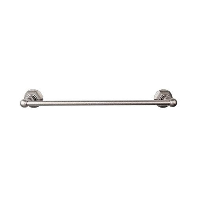 Top Knobs ED10APB Edwardian Bath 30 Single Towel Bar – Antique Pewter – Hex Backplate