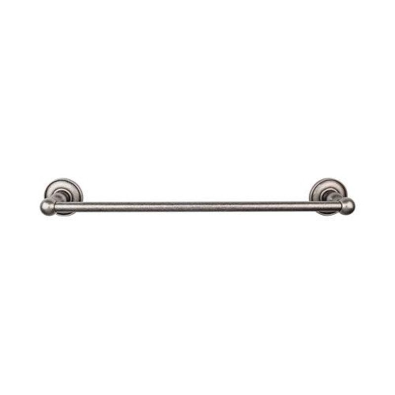 Top Knobs ED10APD Edwardian Bath 30 Single Towel Bar – Antique Pewter – Plain Backplate
