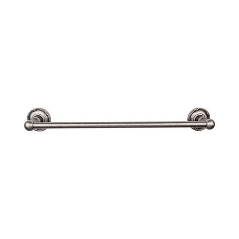 Top Knobs ED10APE Edwardian Bath 30 Single Towel Bar – Antique Pewter – Ribbon Backplate