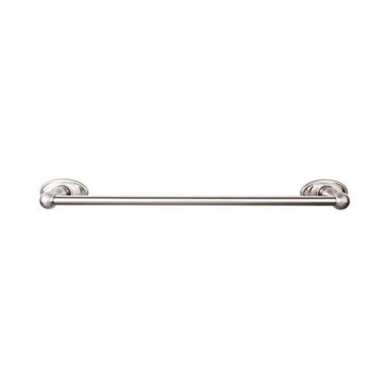 Top Knobs ED10BSNC Edwardian Bath 30 Single Towel Bar – Brushed Satin Nickel – Oval Backplate