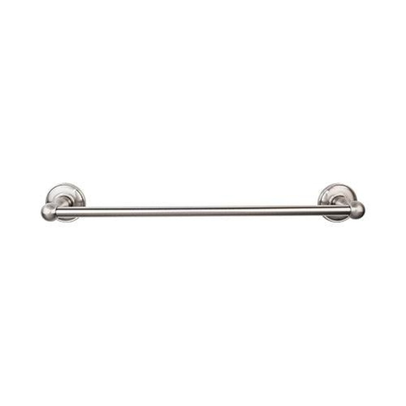 Top Knobs ED10BSND Edwardian Bath 30 Single Towel Bar – Brushed Satin Nickel – Plain Backplate
