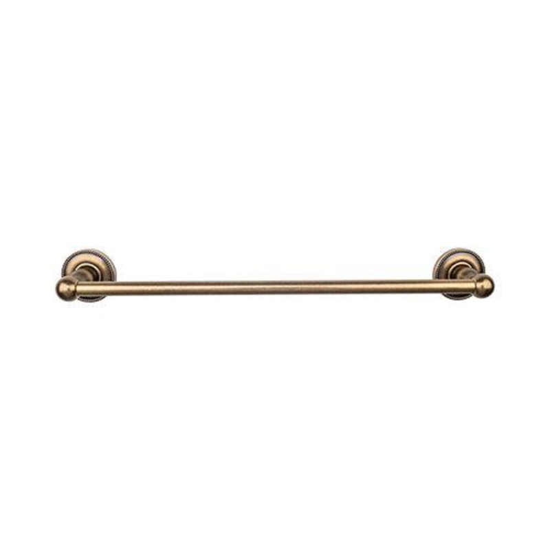 Top Knobs ED10GBZA Edwardian Bath 30 Single Towel Bar – German Bronze – Beaded Backplate