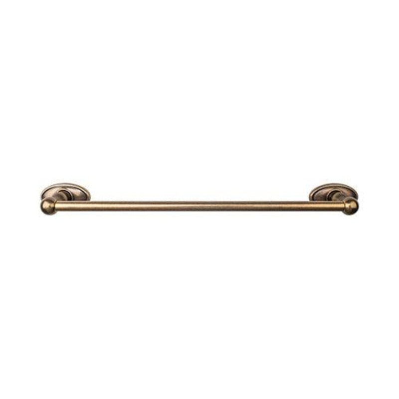 Top Knobs ED10GBZC Edwardian Bath 30 Single Towel Bar – German Bronze – Oval Backplate