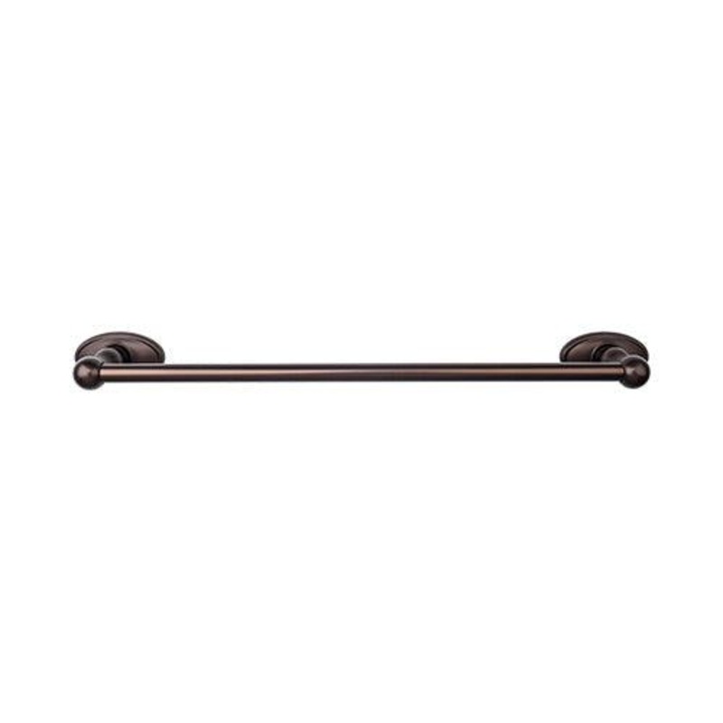 Top Knobs ED10ORBC Edwardian Bath 30 Single Towel Bar – Oil Rubbed Bronze – Oval Backplate