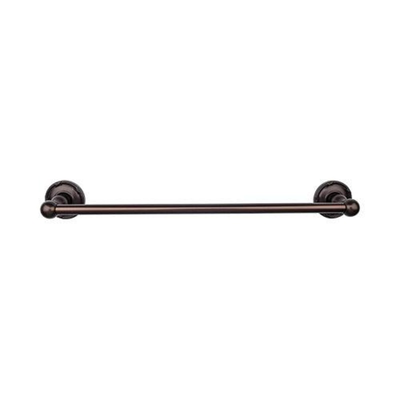 Top Knobs ED10ORBE Edwardian Bath 30 Single Towel Bar – Oil Rubbed Bronze – Ribbon Backplate