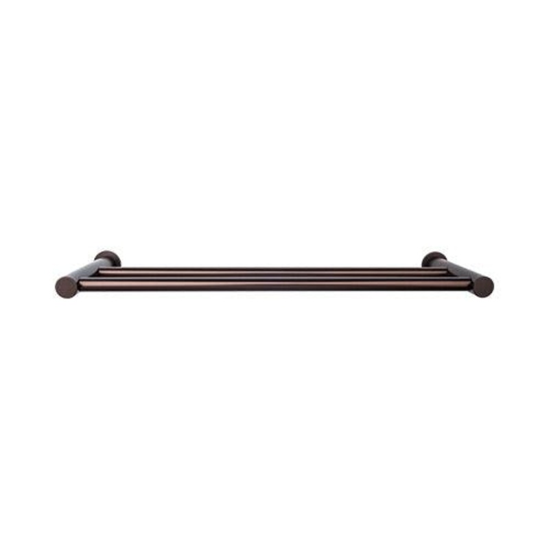 Top Knobs HOP9ORB Hopewell Bath 24 Double Towel Bar – Oil Rubbed Bronze