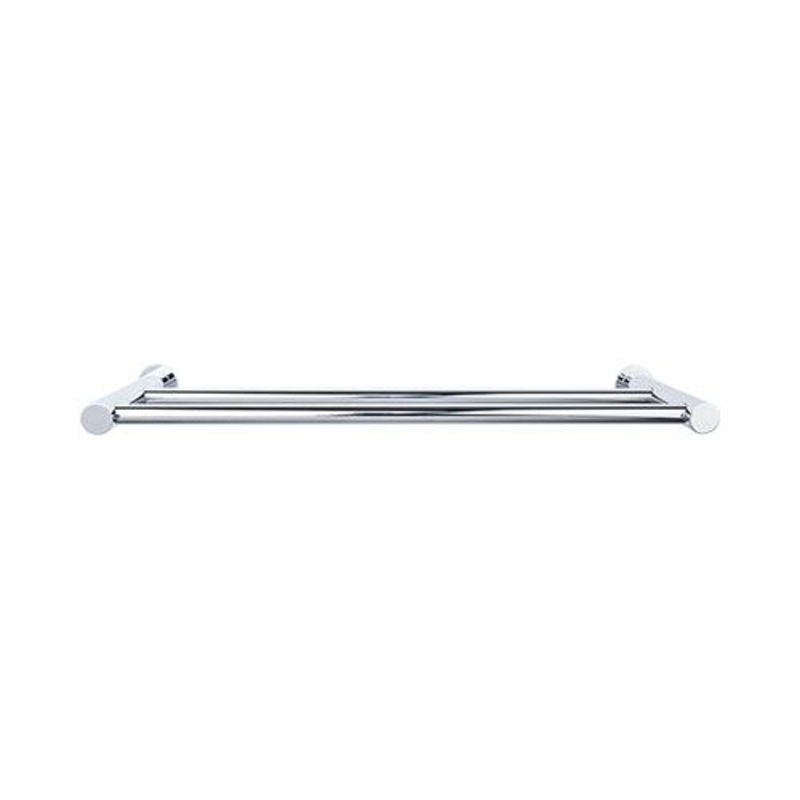 Top Knobs HOP9PC Hopewell Bath 24 Double Towel Bar – Polished Chrome