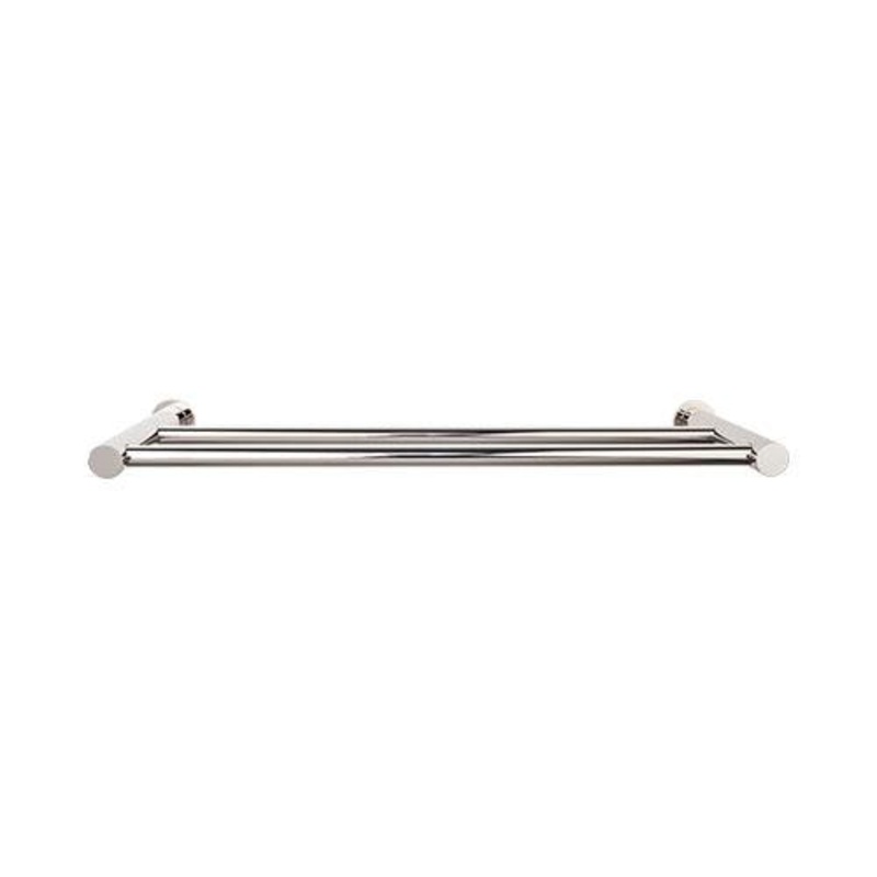 Top Knobs HOP9PN Hopewell Bath 24 Double Towel Bar – Polished Nickel