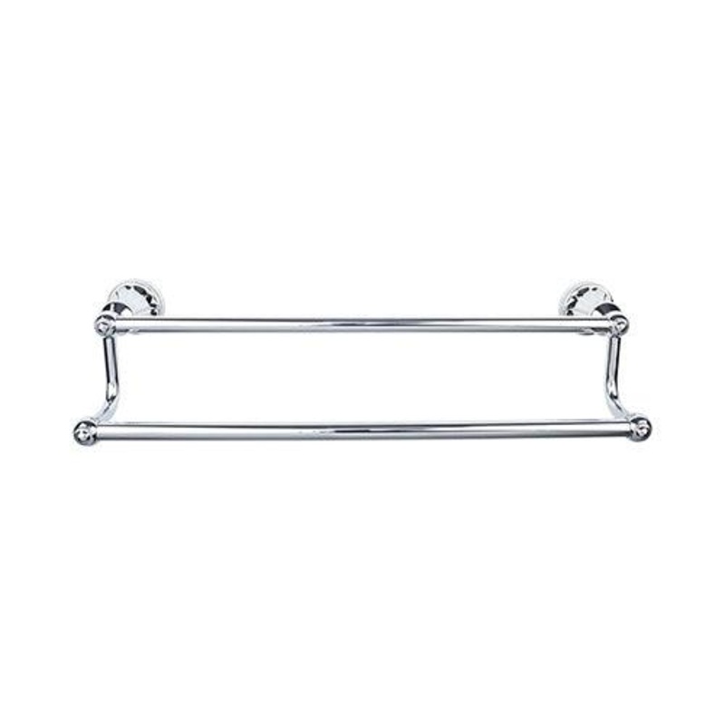 Top Knobs HUD9PC Hudson Bath 24 Double Towel Bar – Polished Chrome
