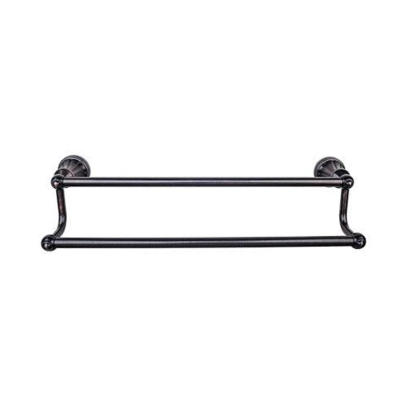 Top Knobs HUD9TB Hudson Bath 24 Double Towel Bar – Tuscan Bronze
