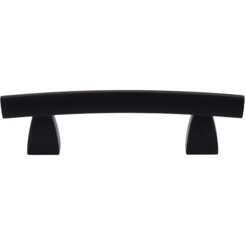 Top Knobs TK3BLK Arched Pull 3 (c-c) – Flat Black
